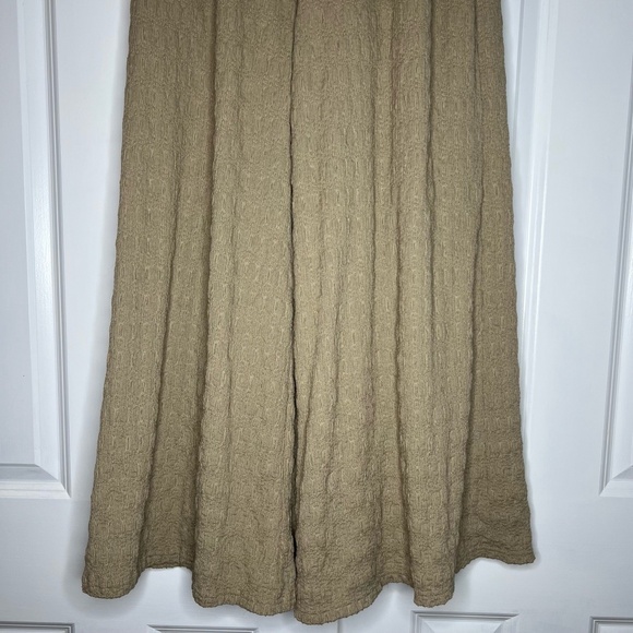 In February Beige‎ Textured Elastic Waist Wide Leg Comfy Pants Size M - Picture 4 of 12
